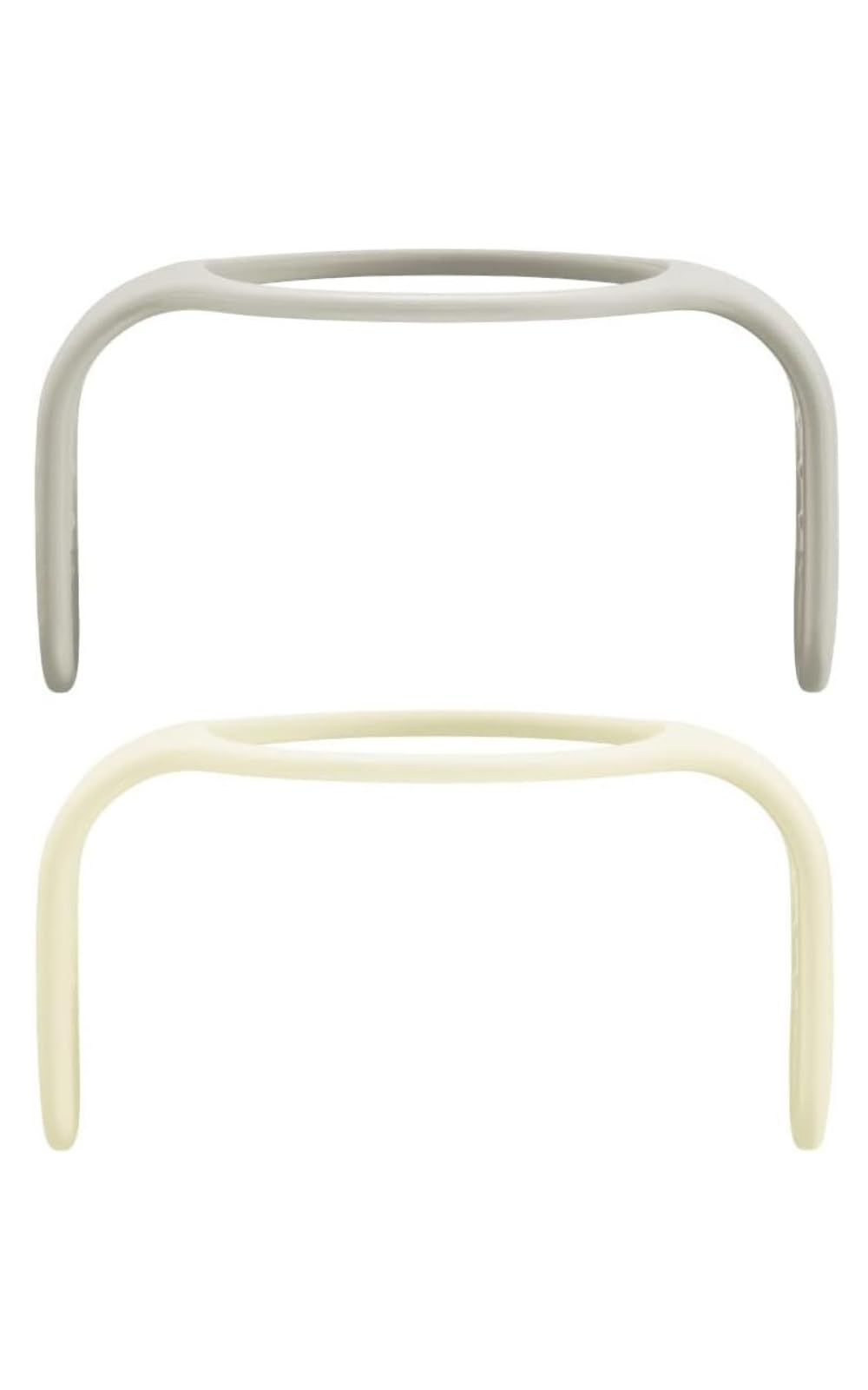 MAM Hold My Bottle Day & Night, Griffe die uns im Dunkeln leuchten, kompatibel mit Babyflaschen und Trainer, rutschfest und ergonomisch, ab 0+ Monaten, Nacht neutral und beige