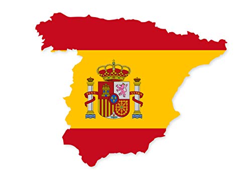 Spanien Kontur Aufkleber Auto Vespa Sticker Camper Wohnmobil Motorrad Espana Autoaufkleber Waschanlagenfest Witterungs- und UV-beständig