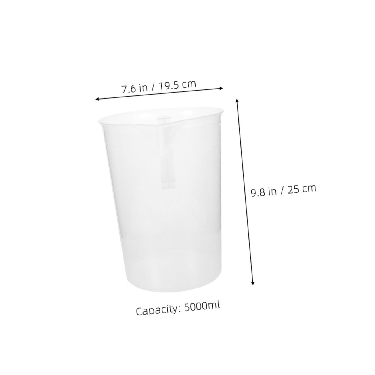 TOYANDONA 2piezas Tazas Medidoras Resistentes De Jarra Medidora Grande De Plástico Transparente Dobles Para Cocinar Hornear y Científico Cocina