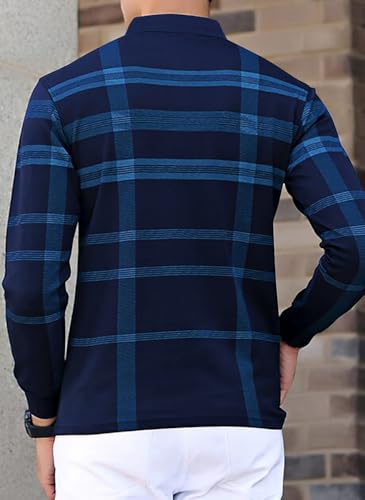 Image of Noble Monk Men's Polo Neck Full Sleeves T-Shirt | Causal Tshirt for Men