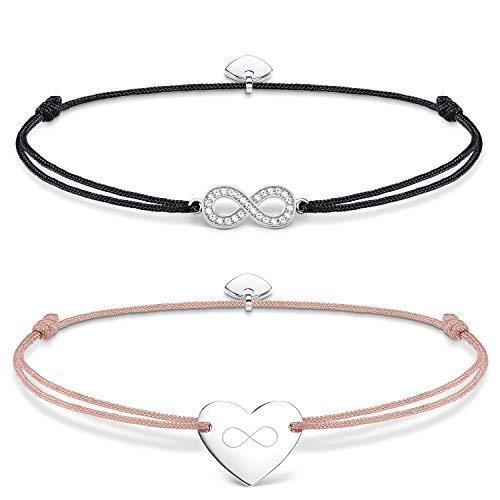 Preisvergleich Produktbild THOMAS SABO Damen-Charm-Armbänder 925 Sterlingsilber SET0371-401-7-L20v