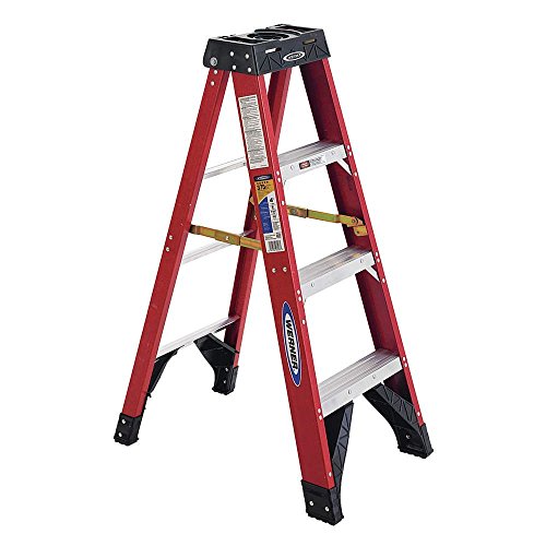 Werner, 6304, 4' Fiberglass 375 Lb. Stepladder, Type Iaa