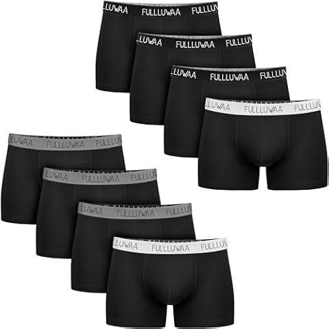 Fullluwaa Men's Multipack Cotton Boxer Shorts Cover