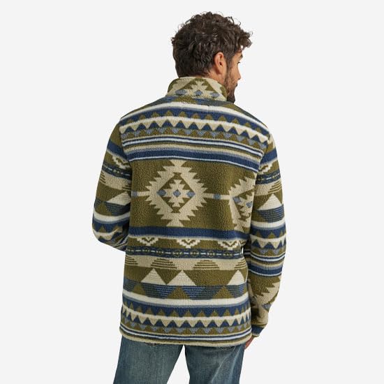 Wrangler Men's 1/4 Zip Sherpa Pullover2