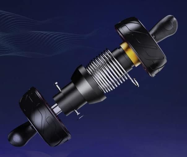 Miniatura 3 de Rueda abdominal, rueda de rodillo abdominal con resistencia de resorte incorporada, rodillo abdominal de fitness para entrenamiento abdominal,