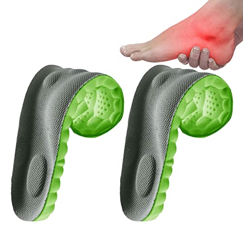 Ailopta Damen Herren Fußmassage Einlegesohlen, 4D Konstante Temperatur Komfort U-Form Einlegesohlen, Stoßdämpfende Einlegesohlen Sport Einlegesohlen Für Sportliches Laufen Wandern Cover