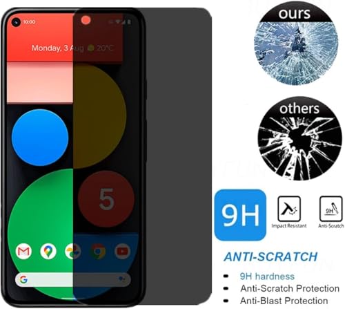 Image of ArmorSuit 2 Pack Anti-Spy Privacy Tempered Glass Screen Protector for Google Pixel 5 (6 Inch)