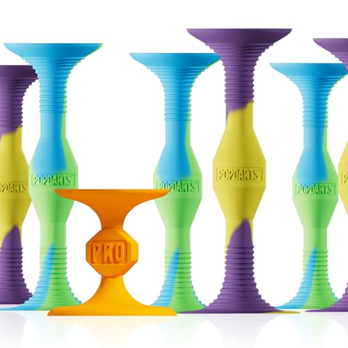 Popdarts PRO Pack Game Set (Wigglenobber Target Marker) - Indoor, Outdoor Suction Cup Throwing Game - Competition with a POP