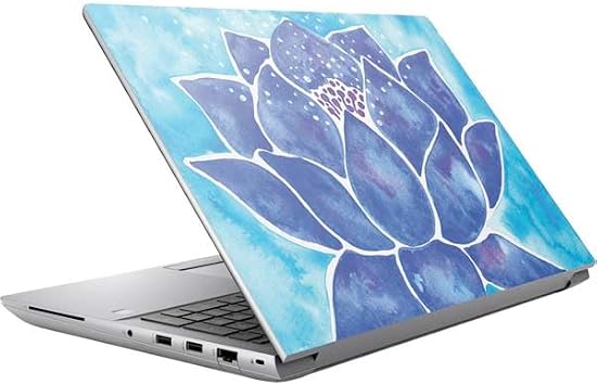 Skinit Decal Laptop Skin Compatible with HP ZBook Fury 16 G10 - Officially Licensed Blue Lotus by Cat Coq Design