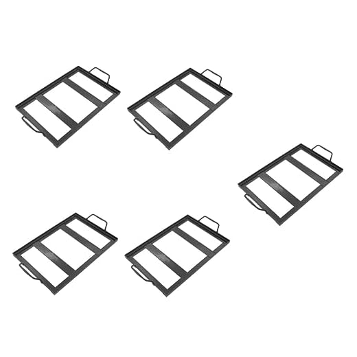 Luxshiny 5 Peças Prateleira De Sal Suporte De Prato De Sal Para Churrasco Sais Do Himalaia Suporte De Bloco De Sal De Cozinha Prato De Sal Para Grelhar Cara Aço Esmalte De Ferro Placa