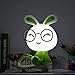Produktbild WEHOLY Nachtlicht Home Study Cartoon führte Nachtlicht Kaninchen Dreirad Kleine Tischlampe Student Nachttischlampe Schreibwaren Shop Grün