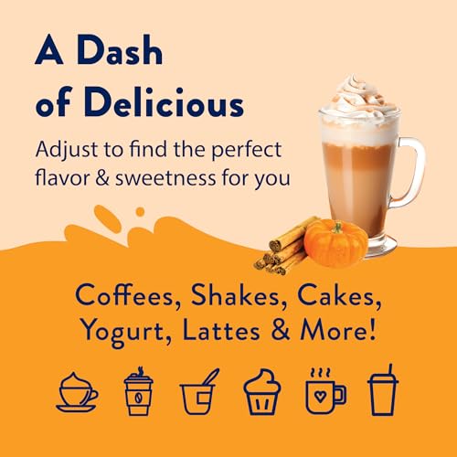 Jordan's Skinny Syrups, Pumpkin Spice, Sugar Free Syrup, 25.4 Oz (Pack of 1)