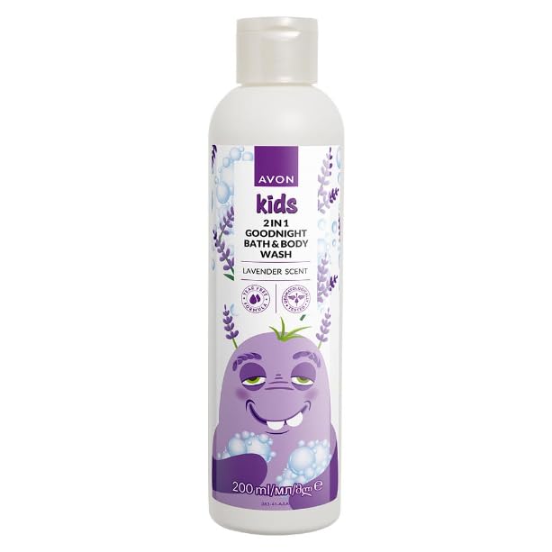 Avon Kids 2-in-1 Goodnight Bath and Body Wash, Lavender Scent, 200ml