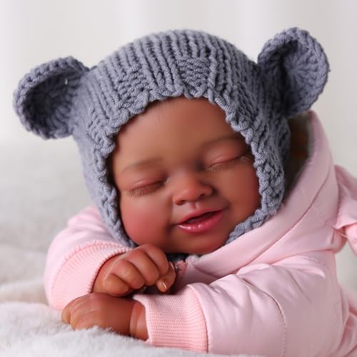 Muñeca Reborn Bebé Realista Negra 17 Pulgadas BABESIDE miniatura 7