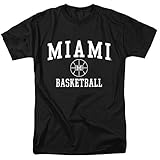 Miami University Official Redhawks Basketball Unisex Adult T-Shirt, Black, X-Large