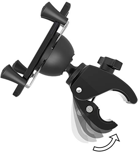 RAM Mounts X-Grip Phone Mount with RAM Snap-Link Tough-Claw RAM-HOL-UN7-400U for Motorcycle, ATV/UTV, Bike