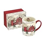 Lang Evergreen Farm Mug by Susan Winget, 14 oz, Multicolored