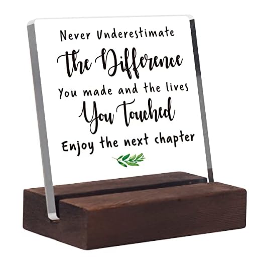 Coworker Gifts For Women Men Retirement Gifts New Joy Going Away Gift Leaving Gifts For Coworker Boss Leader Colleague Friends -Clear Desk Decorative Sign for Home Office