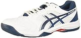 ASICS Men's Gel-Dedicate 6 Tennis Shoes, 10.5, White/MAKO Blue