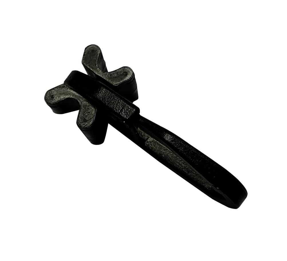GARDINIA X-Joint Gliders with Curtain Hooks (Folding Hooks), for Curtain Rail or Curtain Rod with Inner Rail, for Running Channel Width 5.3-6.3 mm, Plastic, Black, Pack of 25