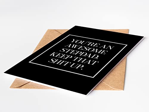 Stepdad Card - Birthday Card For Stepdad - Stepfather Card - Bonus Dad Card - Father’s Day Card For Stepdad - Bonus Dad Fathers Day Card - Retirement Card For Stepdad #TOP3