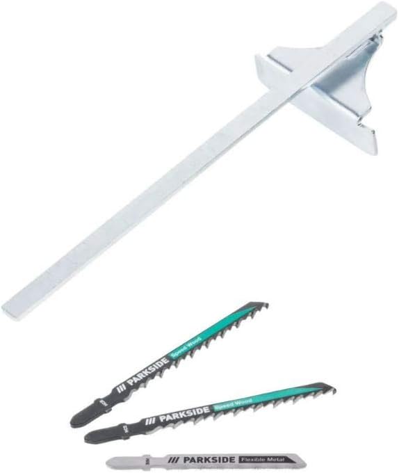 Jigsaw accessories: blades and parallel guide