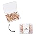 PH PandaHall 45 Pairs(90pcs) Ball Post Earring Studs 3 Colors Round Ball Ear Pin with Loop Brass Ear Pin Ball Post with Butterfly Earring Backs for Earring Making Findings, Golden/Silver/Rose Gold