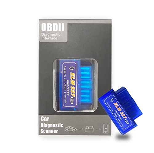 Mini ELM327 Interfaz de diagnóstico Bluetooth OBDII OBD-II para Análisis y Detección de Fallas en tu Auto, OBD2, Compatible con Aplicaciones de diagnóstico móvil Android e iOS Cover