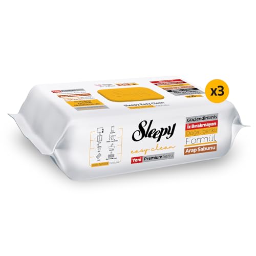Image of Sleepy Easy Clean Arabic Soap Additive Surface Cleaning Towel 3x100 (300 Sheets)
