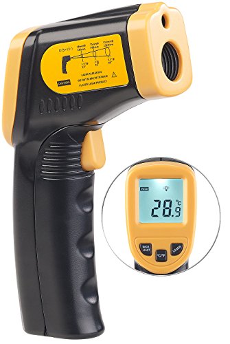 Preisvergleich Produktbild AGT Berührungsloses Infrarot-Thermometer m. Laserpointer, -50 bis +550 °C