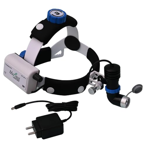 Image of MAXZIMA 10W Wireless Rechargeable Surgical Headlight for ENT, Dental & Medical Examination | LED Medical Headlight | Fixed Focus | 55000 Lux