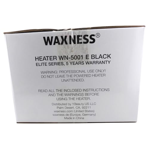 Image of Waxness WN-5001 Elite-Series Professional Wax Heater - Black, 1 lb Capacity, Electronic Temperature Control, 150W, for Professional Use