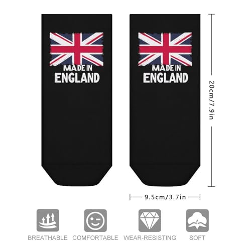 Made in England British Flag Union Jack Ankle Socks for Men Women Cushion Running Low Cut Socks2