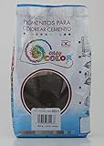  Easy Color pigmento Negro 303 para cemento, mortero y hormigón (Óxido de Hierro) (Negro 303)