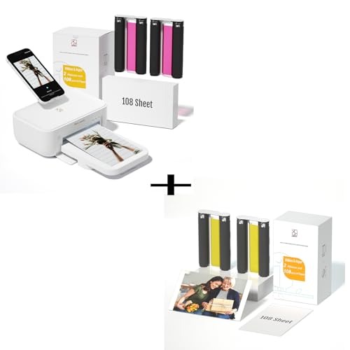 HPRT CP4100 Printer with 216 Sheets & 4 Ribbons Bundle