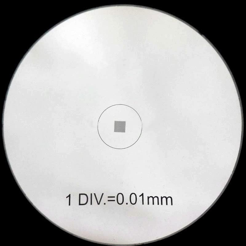 ラボ用顕微鏡部品 908 DIV 0.01MM 測定スケール マイクロメータ キャリブレーション グリッド マイクロメータ 顕微鏡用