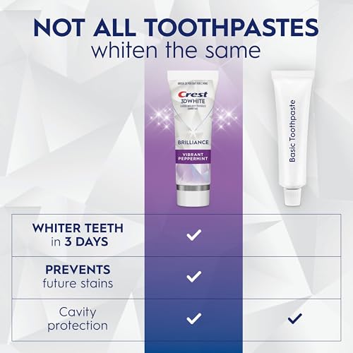 Image of 3D White Brilliance Vibrant Peppermint Teeth Whitening Toothpaste, 4.6 oz