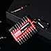 Geinxurn 22 Pieces Multi Impact Screwdriver Bits Set,Magnetic S2 Steel Insert Power Bits with Organizer Sleeve and Storage Strip