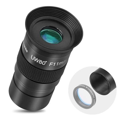 Astromania Fully Multi-Coated 1.25' Ultra-Wide 80 Degree Eyepiece for...