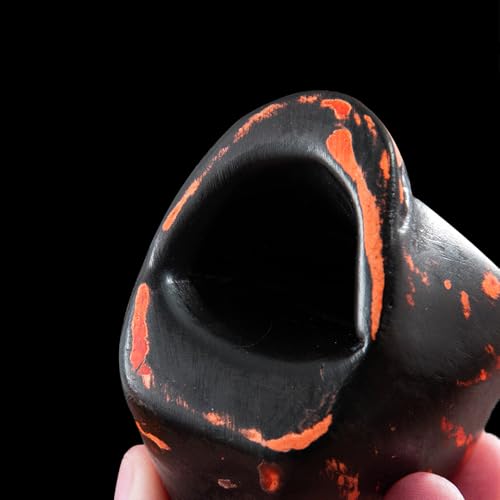 Creepy Aztec Death Scream War Whistle, High Decibels Authentic Human Sounding (Orange)