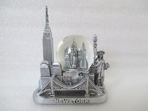 New York Schneekugel Snowglobe Souvenir (323 Silber)
