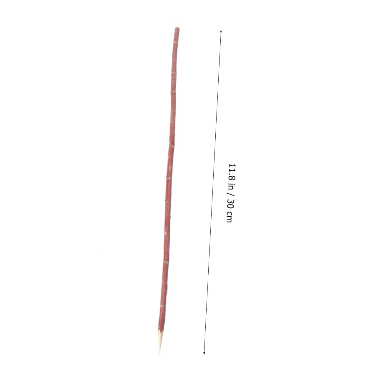 Hemobllo 100pezzi Forchette Per Barbecue in Salice Utensili Per Grigliare in Legno Naturale Bastoncini Per Carne Portatili Forniture Per Casa Aperto Rosso