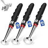 3PCS Telescoping Magnetic Pick Up Tool Extendable up to 31', 30lb 40lb 80lb Telescopic Magnet Stick with Extra Strong Magnet for Men, Husband, Birthday, Father's Day, Christmas
