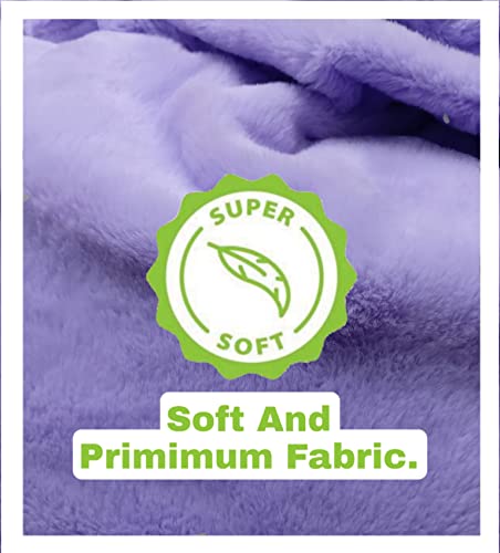 Image of New Purple Designer Furry, Bean Bags with Beans Filled, Chair. Premium and Luxurious Fur Bean Bag with thermocol Balls XXXL (Purple)