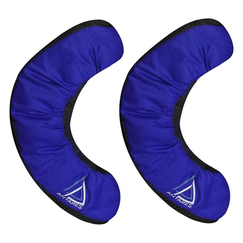 Antares Athletics Ice Skate Blade Soakers - Senior, Junior, and Youth Skate Guards - Covers and Protects Skate Blades (Blue, Youth)