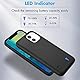 Giabuao Akkuhülle für iPhone 12 Mini/13 Mini (5.4) 8500 mAh, Schlanke Wiederaufladbare Erweiterte Ladehülle, Tragbare Schützende Telefonhülle mit Akku Power Bank mit Standfuß für iPhone 12 mini