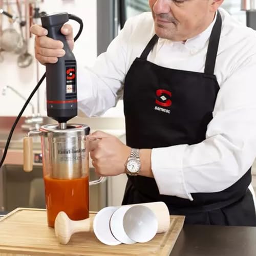 Image of Sammic XM-12 Hand Blender + Emulsionizer PRO 1.0 Bundle Pack, Professional 240W Immersion Blender with Variable Speed, 5 Interchangeable Discs, Borosilicate Jar & Enhanced Emulsion System (3030733)