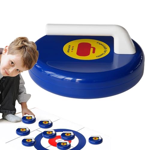 ポータブル 室内用カーリング | テーブルトップ カーリングゲーム - 大人子供 家族集まり パーティー 庭 バー 室内 寮 教室 オフィス用 レジャースポーツ用品 アウトドアゲーム