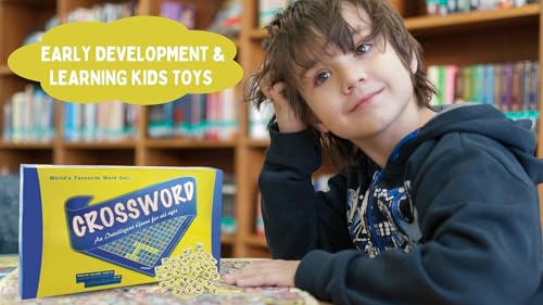 Image of BKDT Marketing Crossword English Word Puzzle Game for Kids - Vocabulary Builder for Kids (Crossword Senior) - Birthday /Retrun Gifts