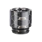 Yeleo Trosetry Drip Tip 810, 1 Stück Harz Mundstücke Drip Tip für TFV8 Cloud Beast, TFV12 Beast King, usw, Kein Nikotin (schwarz2)